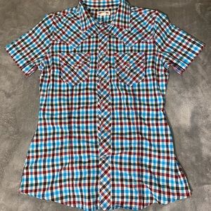 Plaid true religion shirt